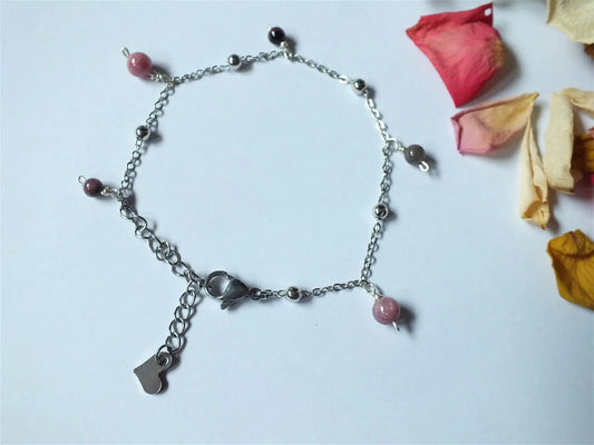 Bracelet fin et délicat tourmalines - Aurore Lune