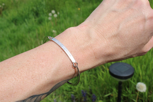 Bracelet inox "believe in yourself" CROIS EN TOI - Aurore Lune