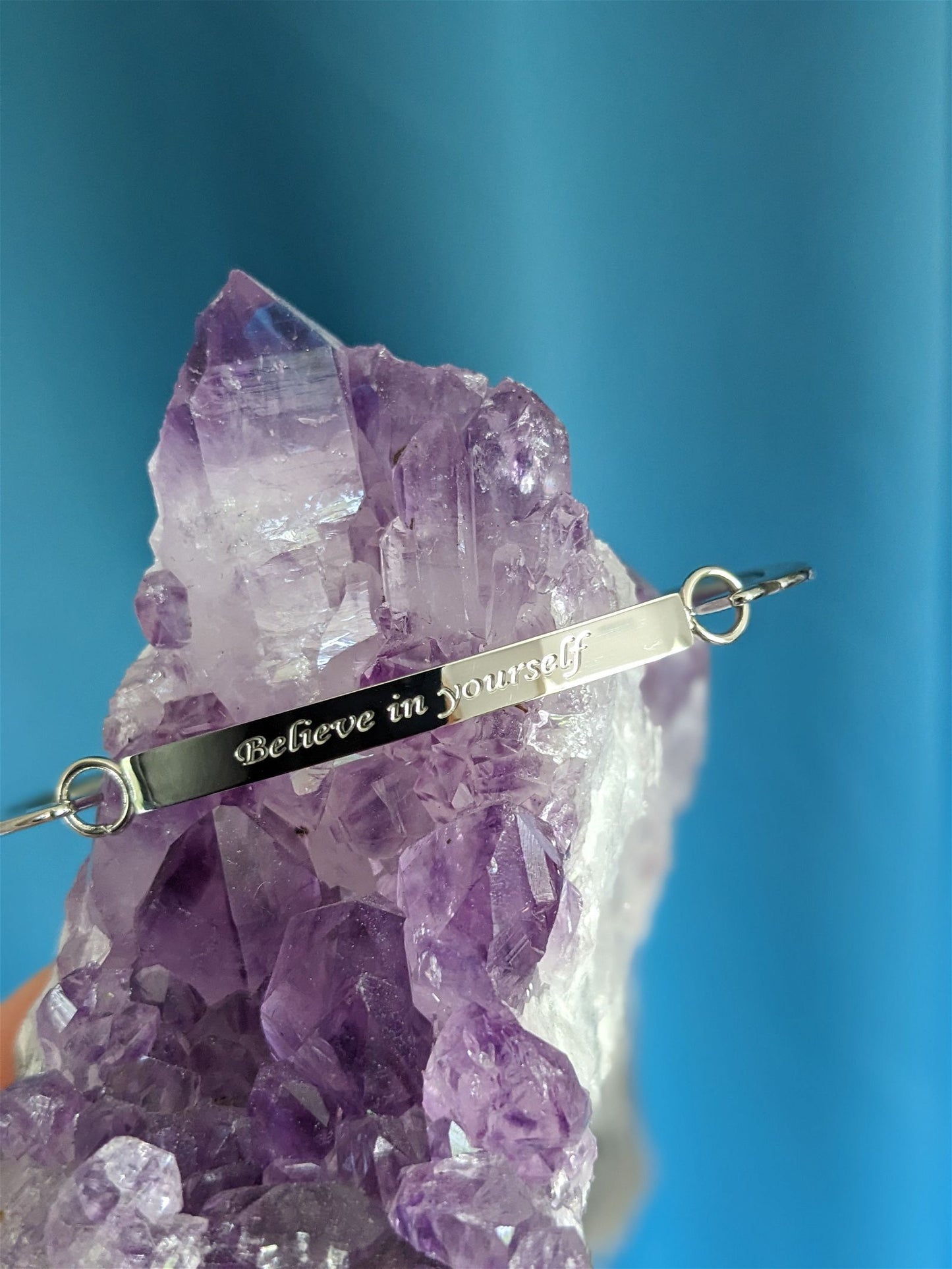 Bracelet inox "believe in yourself" CROIS EN TOI - Aurore Lune