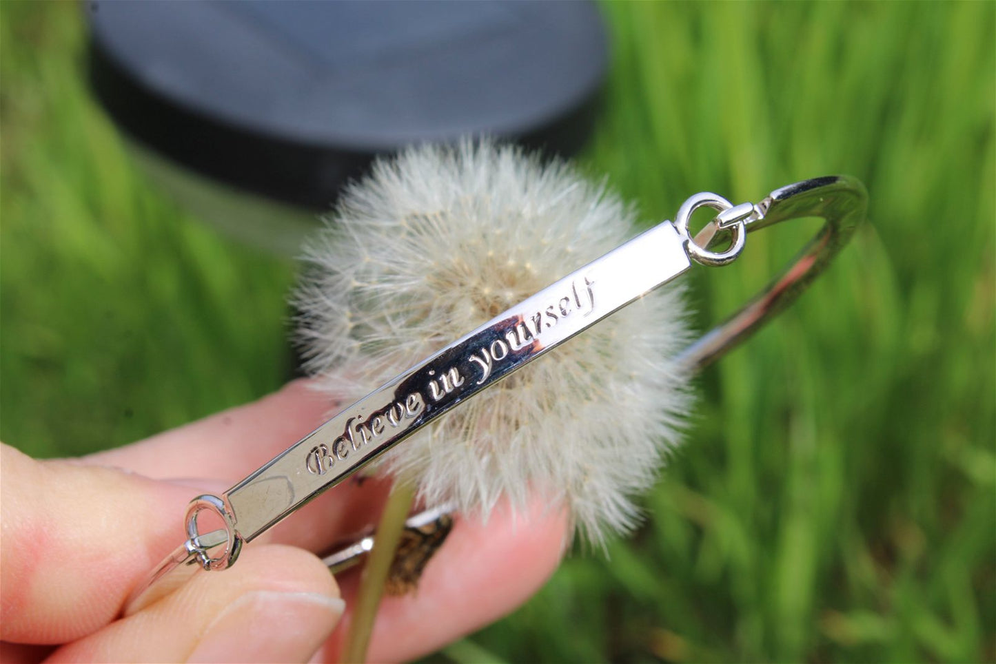 Bracelet inox "believe in yourself" CROIS EN TOI - Aurore Lune