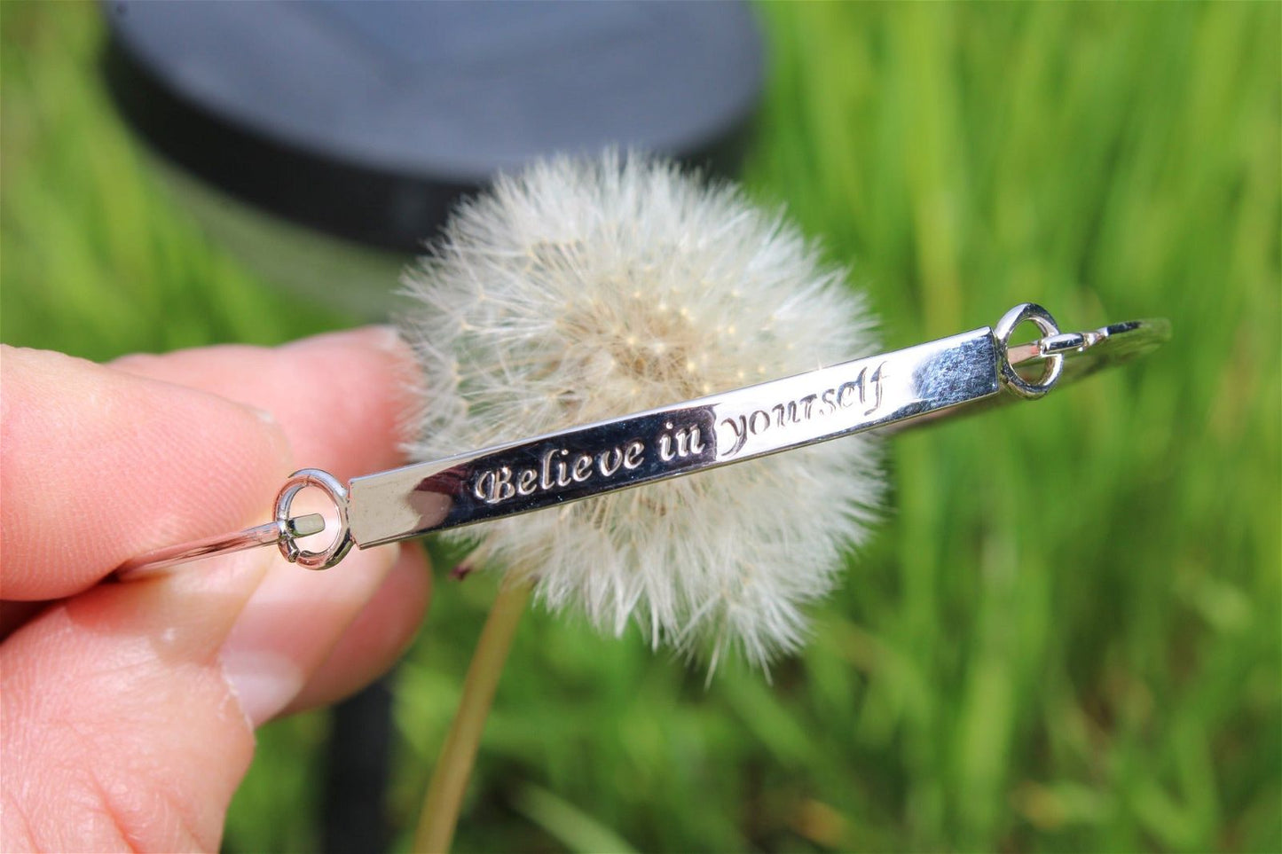 Bracelet inox "believe in yourself" CROIS EN TOI - Aurore Lune