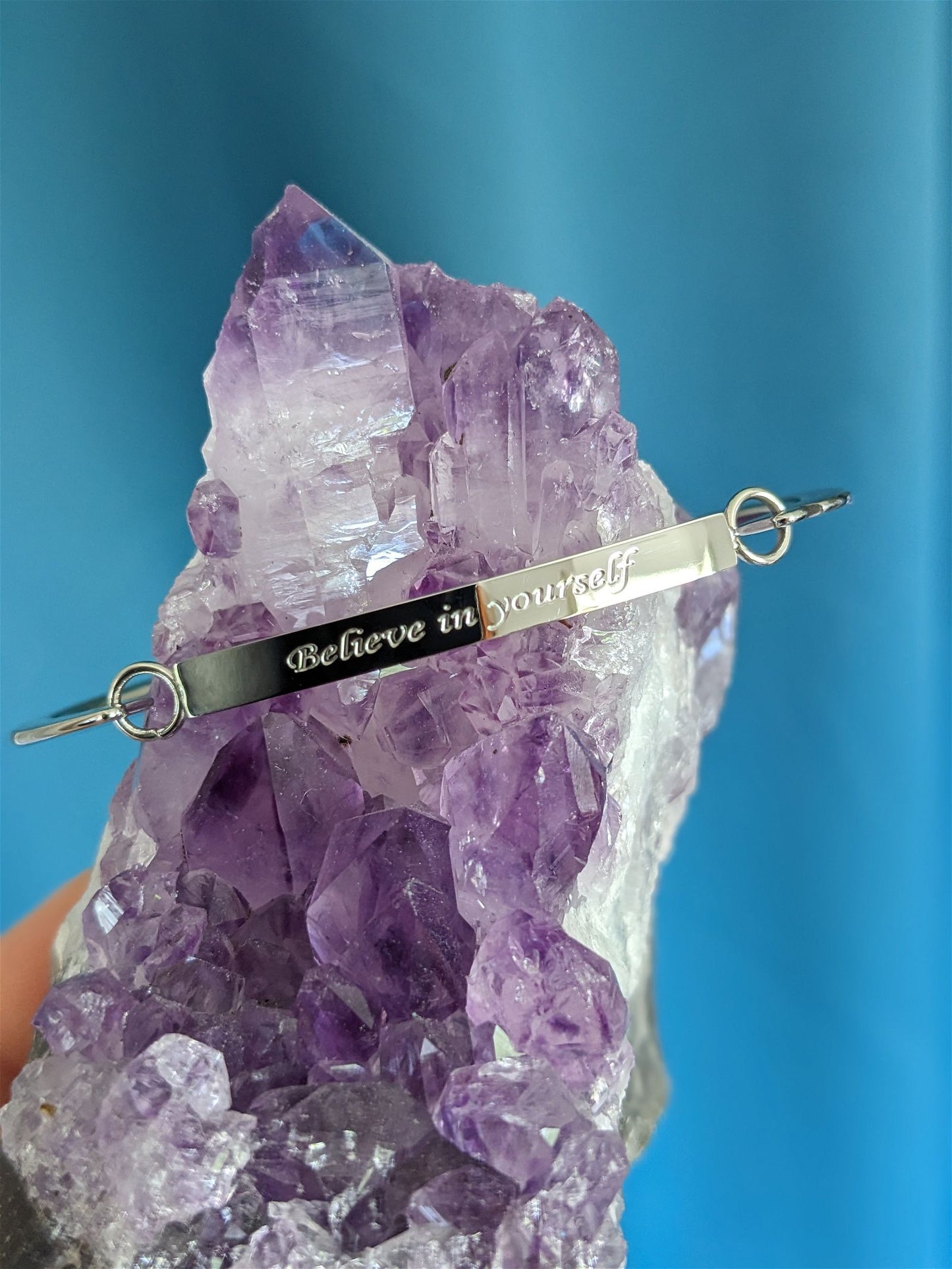 Bracelet inox "believe in yourself" CROIS EN TOI - Aurore Lune