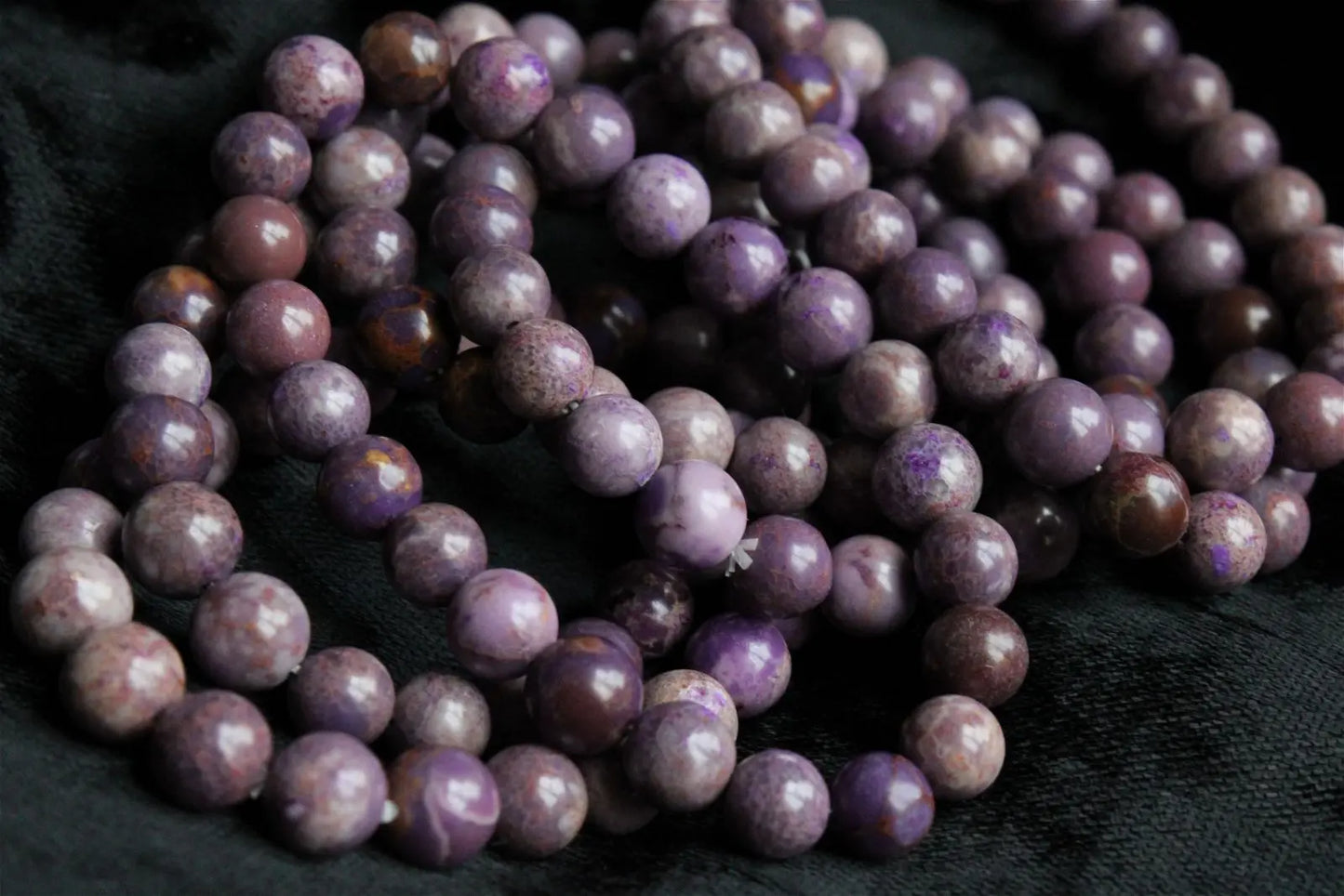 Bracelet phosphosidérite pour poignet fin à moyen - Aurore Lune