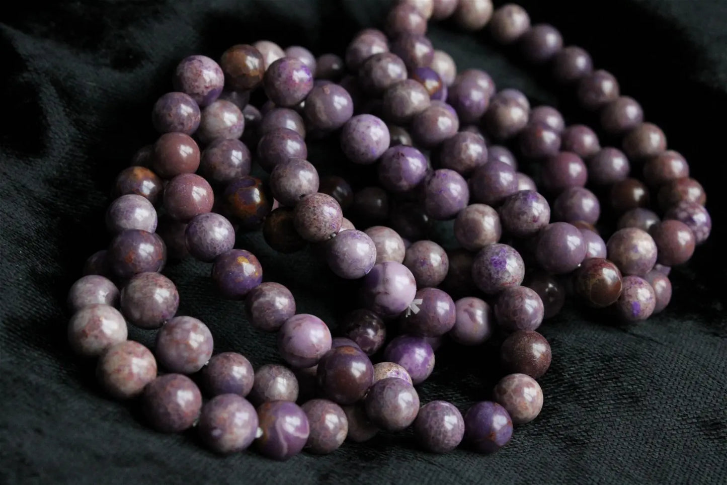Bracelet phosphosidérite pour poignet fin à moyen - Aurore Lune