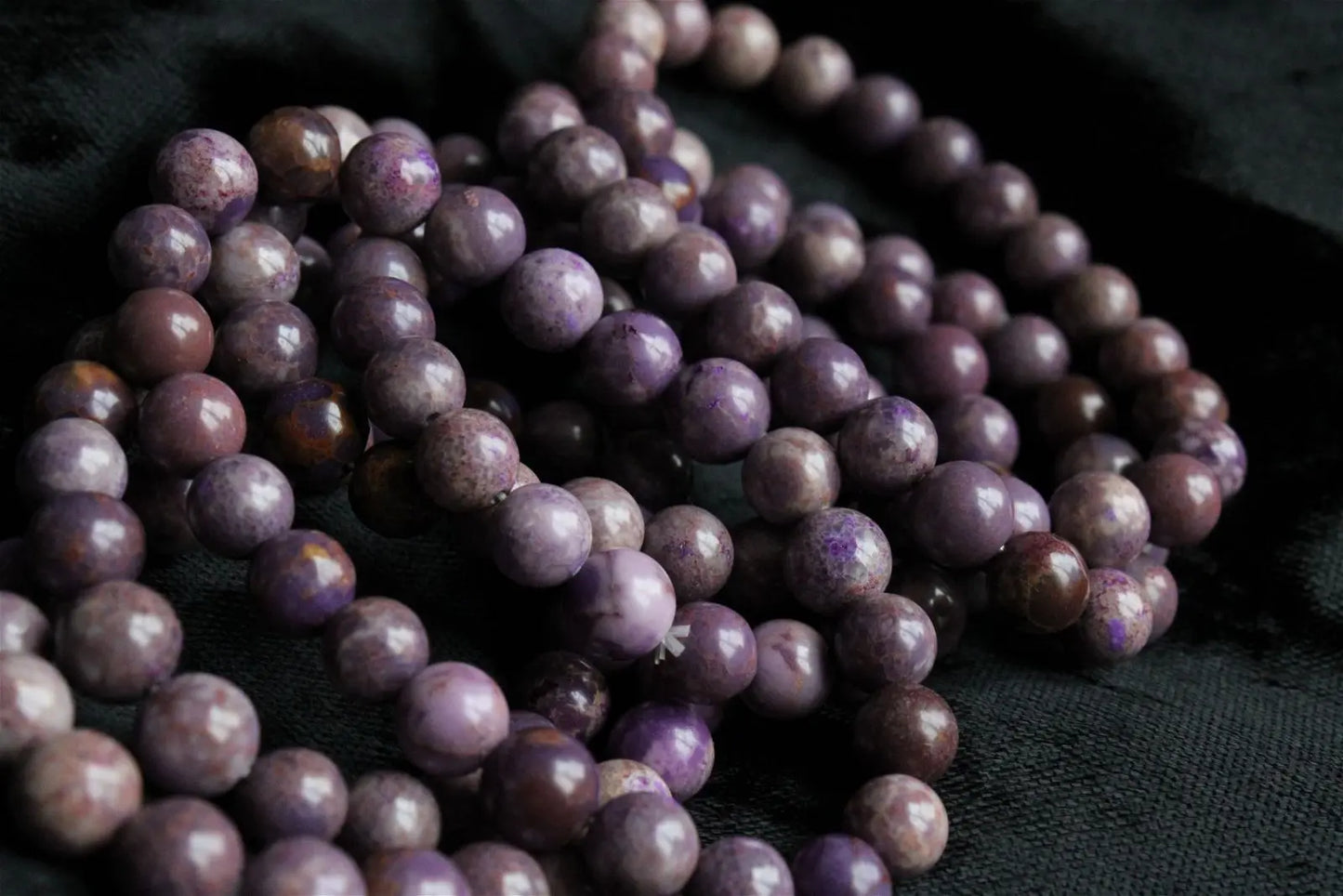 Bracelet phosphosidérite pour poignet fin à moyen - Aurore Lune