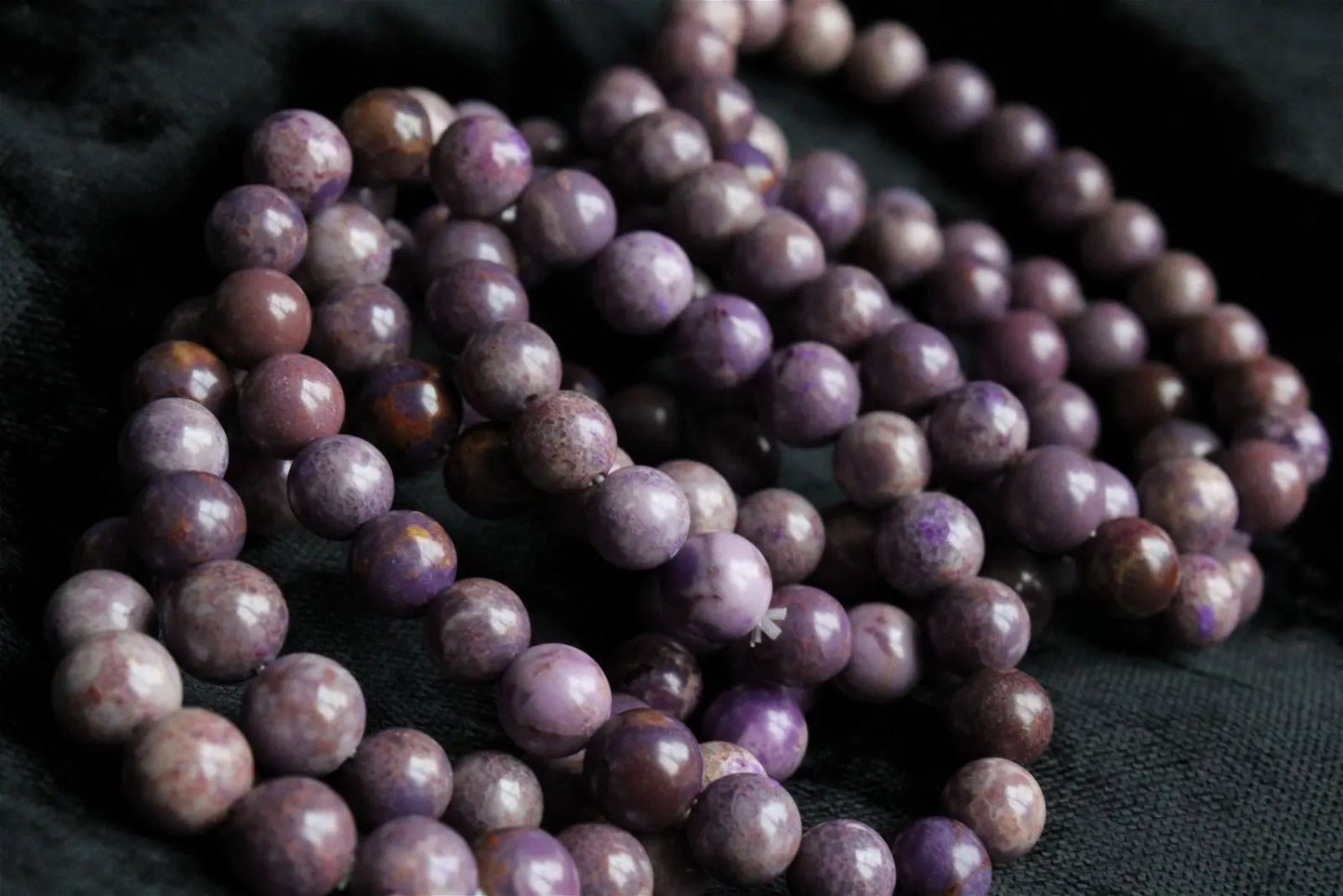 Bracelet phosphosidérite pour poignet fin à moyen - Aurore Lune