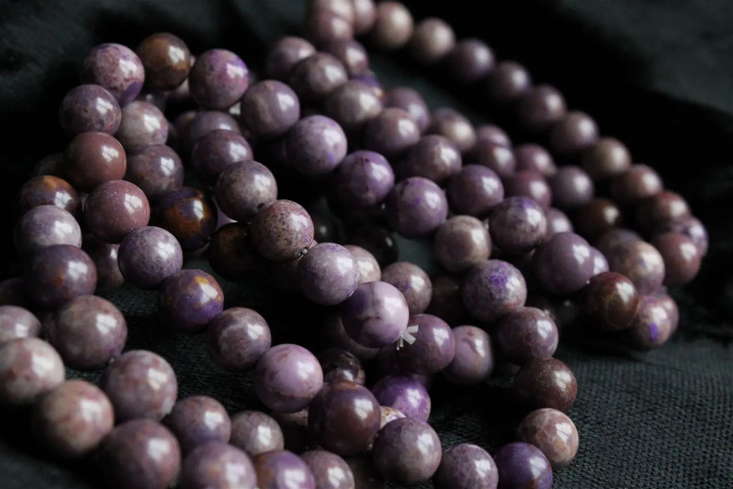 Bracelet phosphosidérite pour poignet fin à moyen - Aurore Lune
