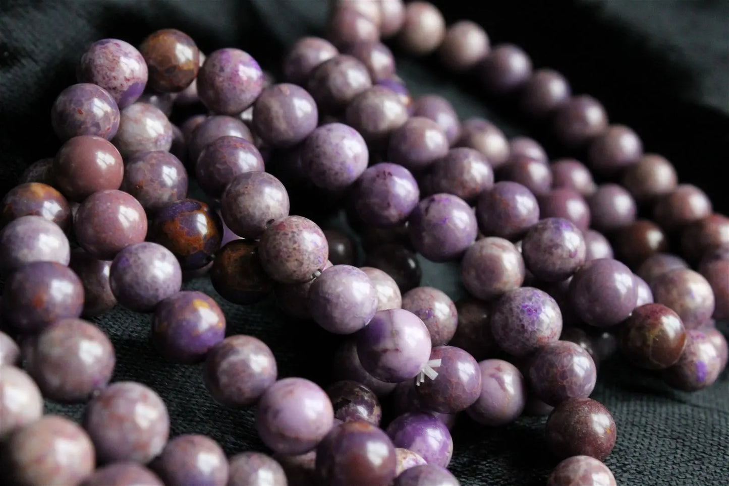 Bracelet phosphosidérite pour poignet fin à moyen - Aurore Lune