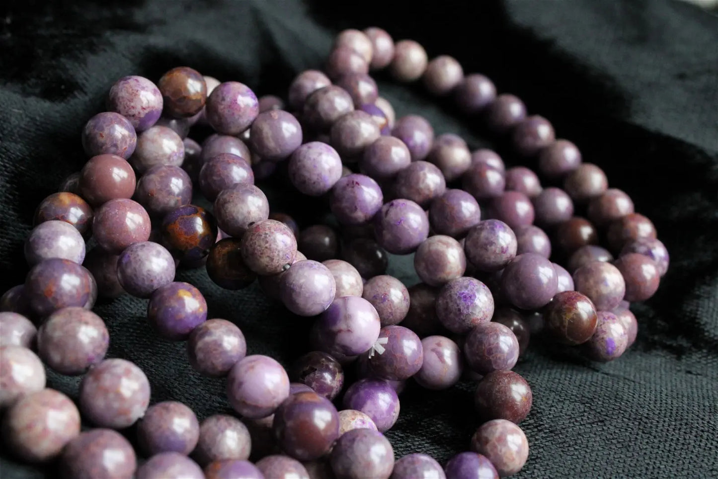 Bracelet phosphosidérite pour poignet fin à moyen - Aurore Lune