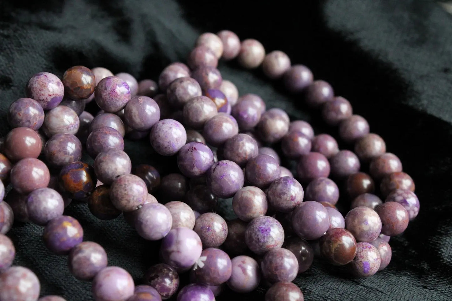 Bracelet phosphosidérite pour poignet fin à moyen - Aurore Lune