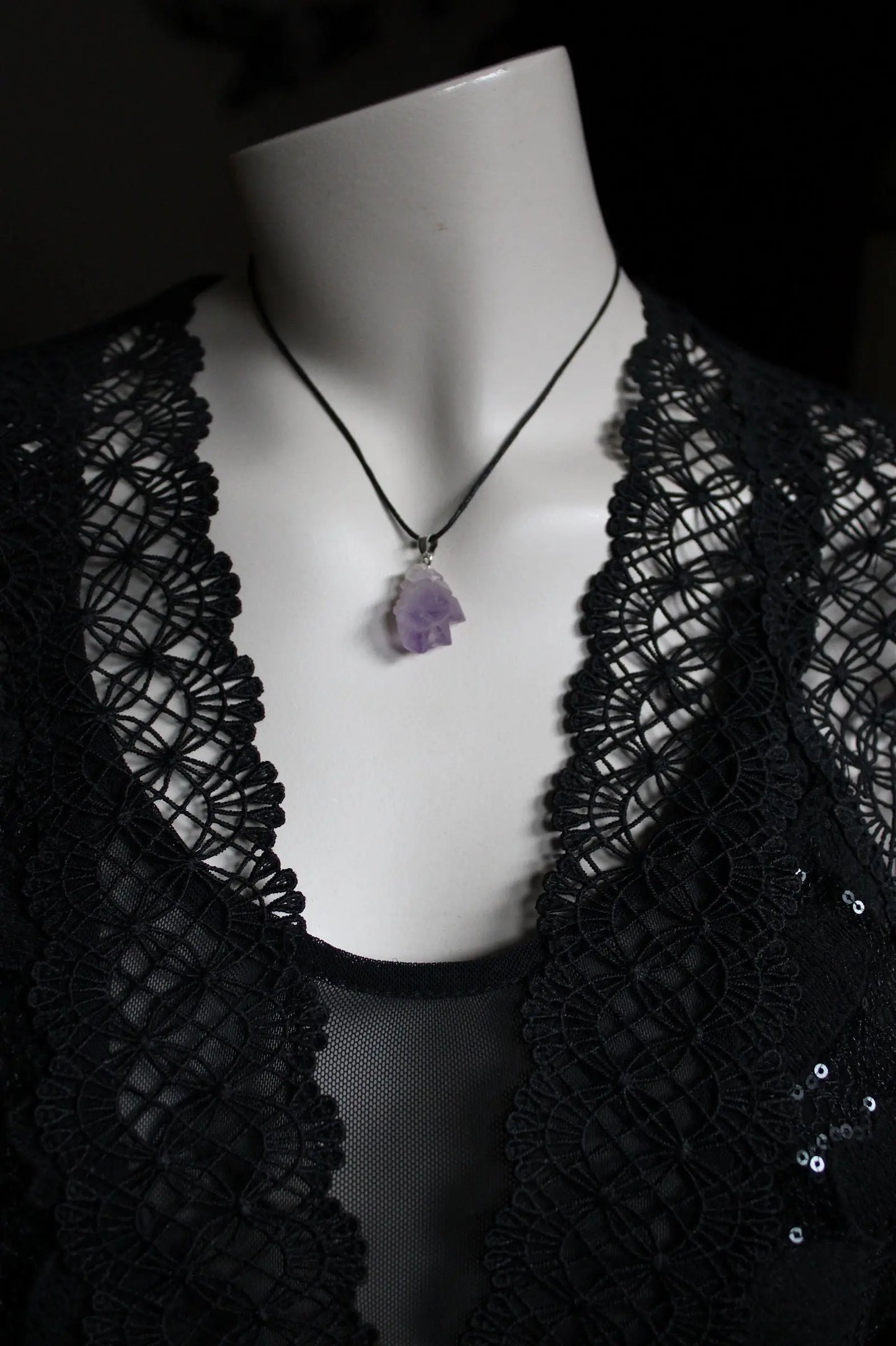 CADEAU Collier améthyste brute dès 35 € d'achats - Aurore Lune