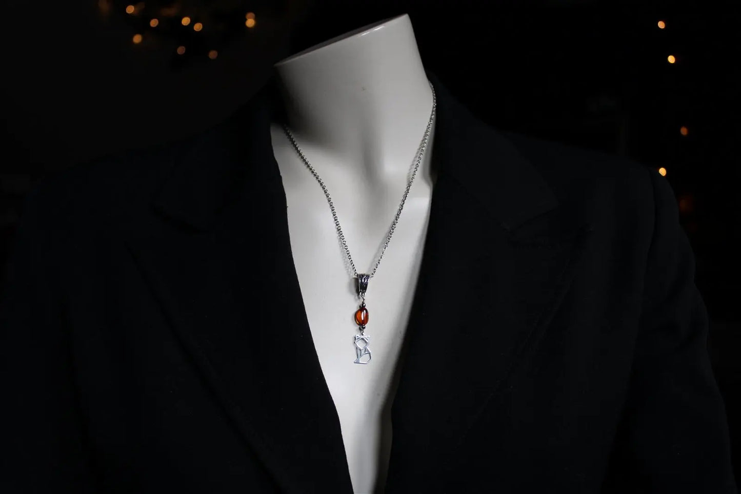 COLLECTION RENARDS - collier ambre - Aurore Lune