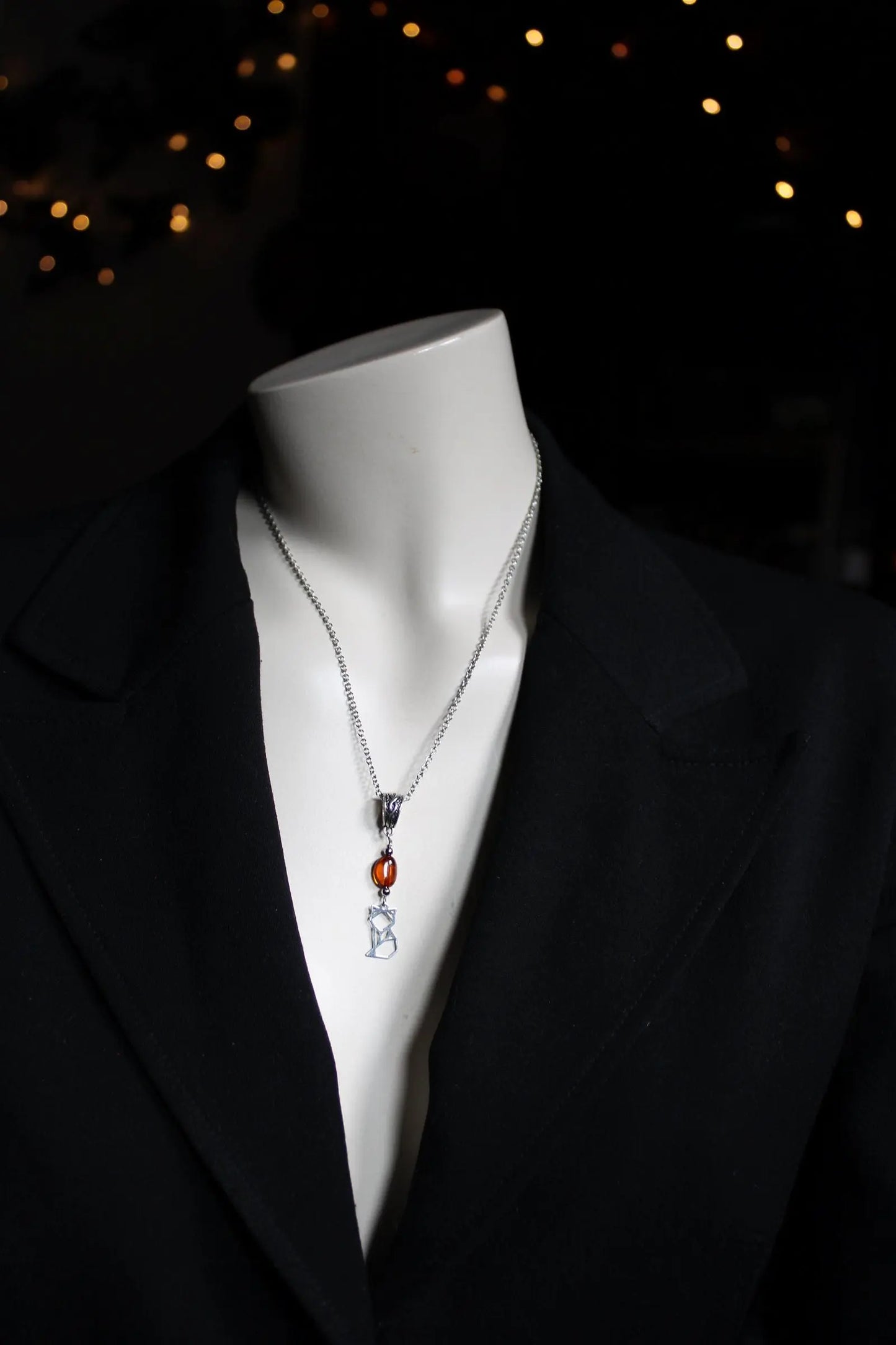 COLLECTION RENARDS - collier ambre - Aurore Lune