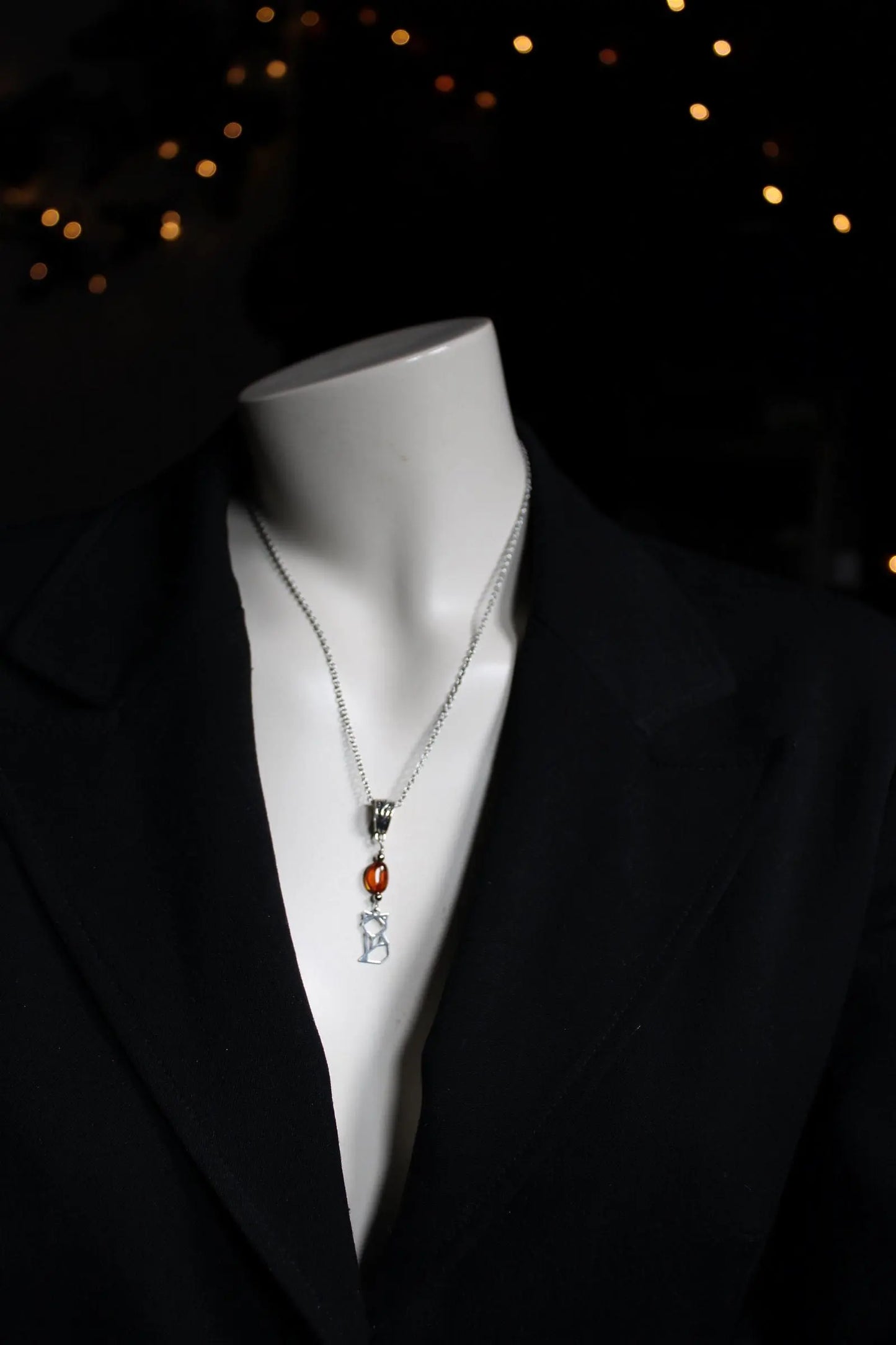 COLLECTION RENARDS - collier ambre - Aurore Lune