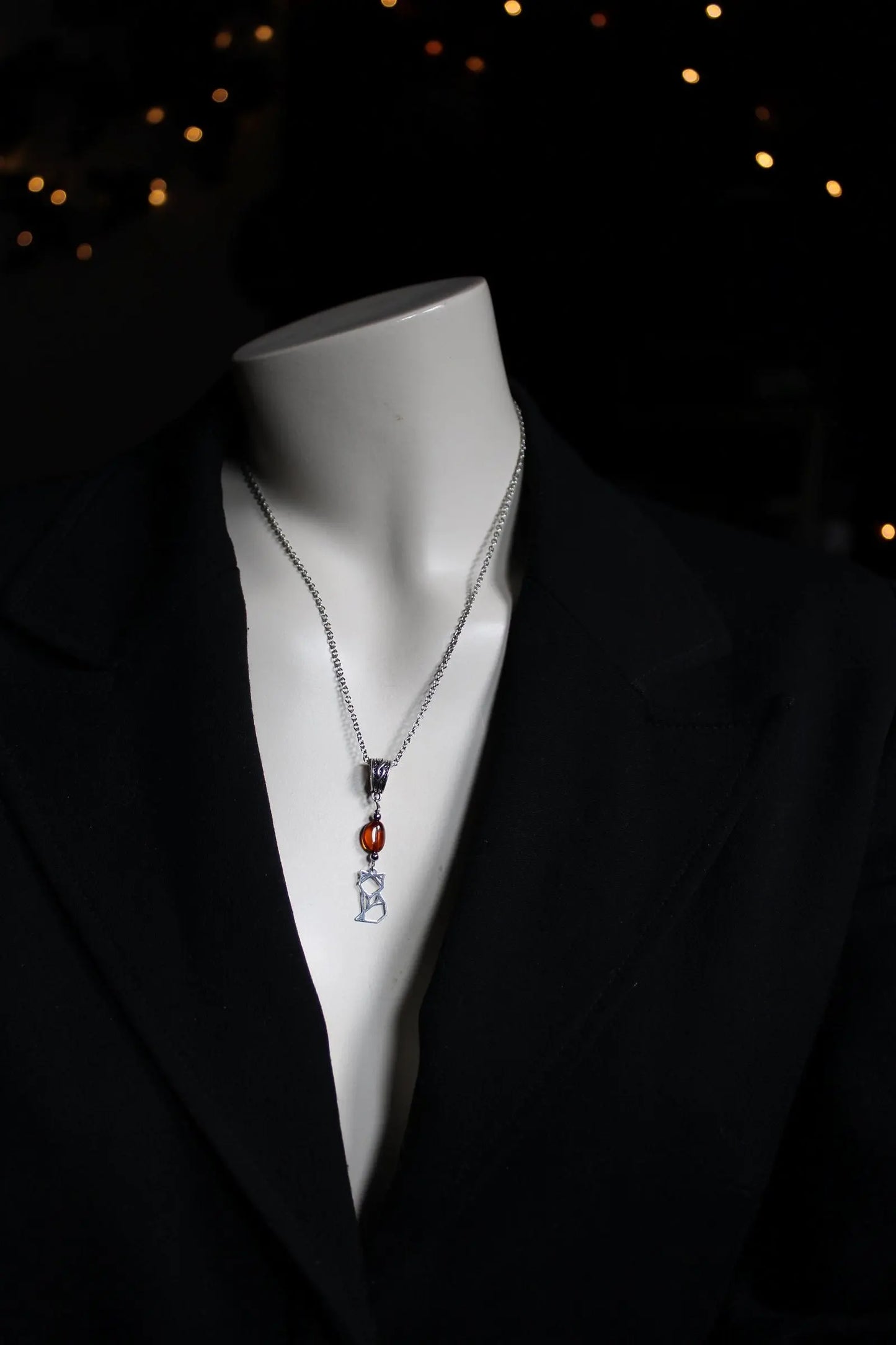 COLLECTION RENARDS - collier ambre - Aurore Lune