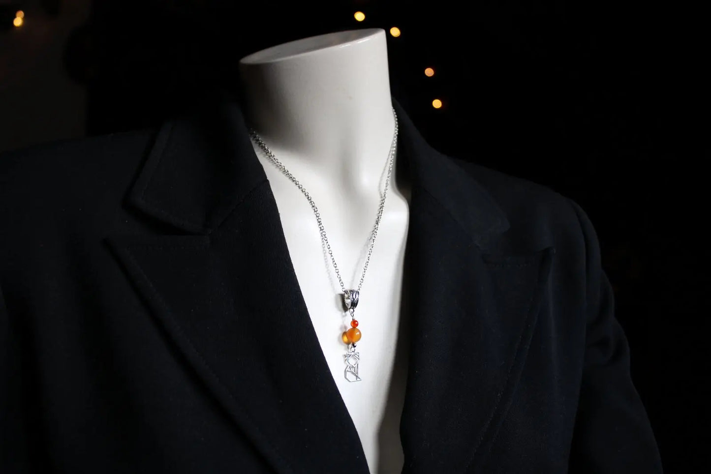 COLLECTION RENARDS Collier cornalines - Aurore Lune