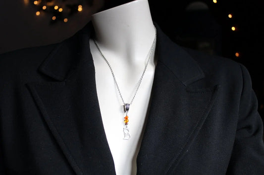 COLLECTION RENARDS Collier cornalines - Aurore Lune