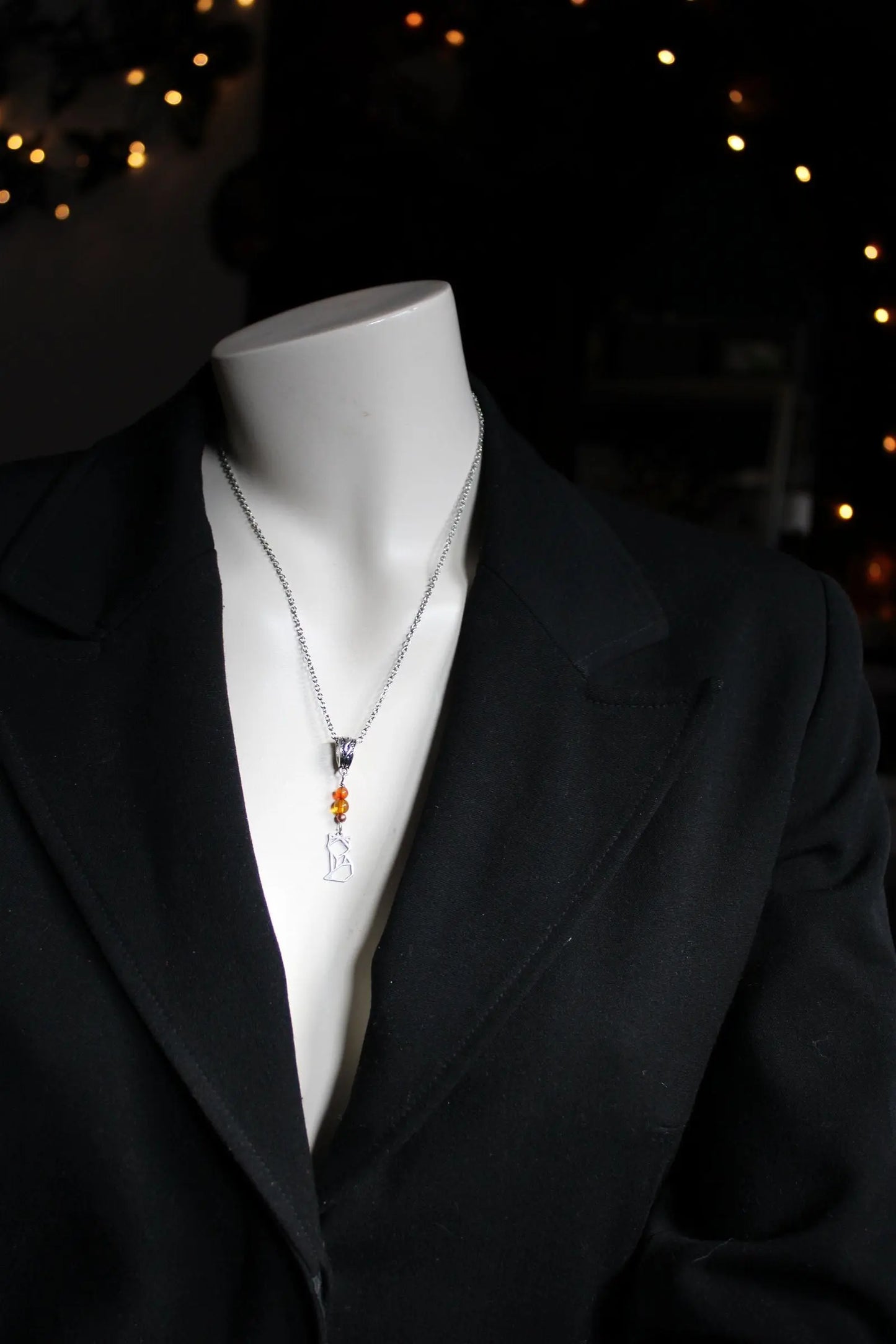 COLLECTION RENARDS Collier cornalines - Aurore Lune