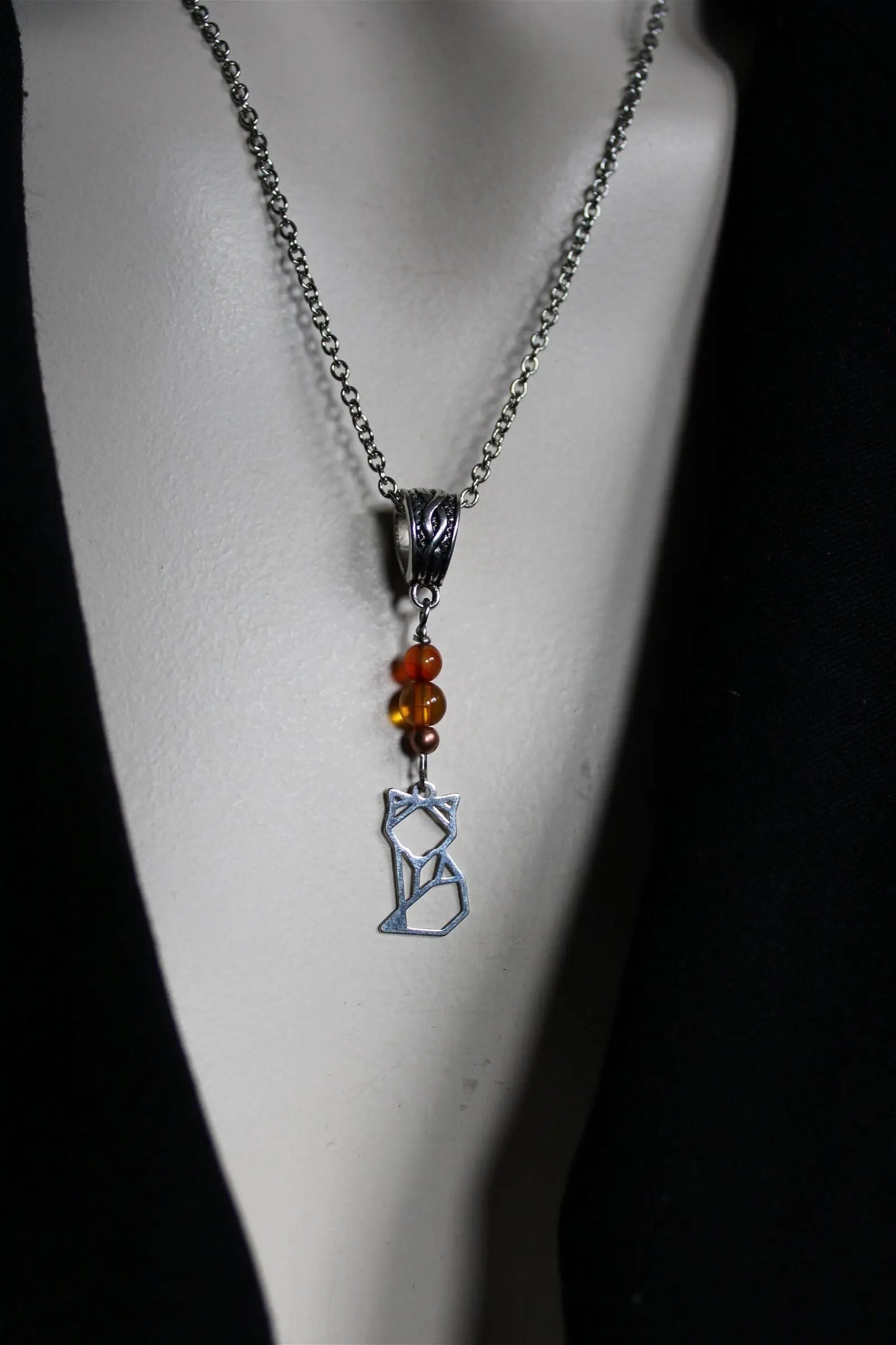 COLLECTION RENARDS Collier cornalines - Aurore Lune
