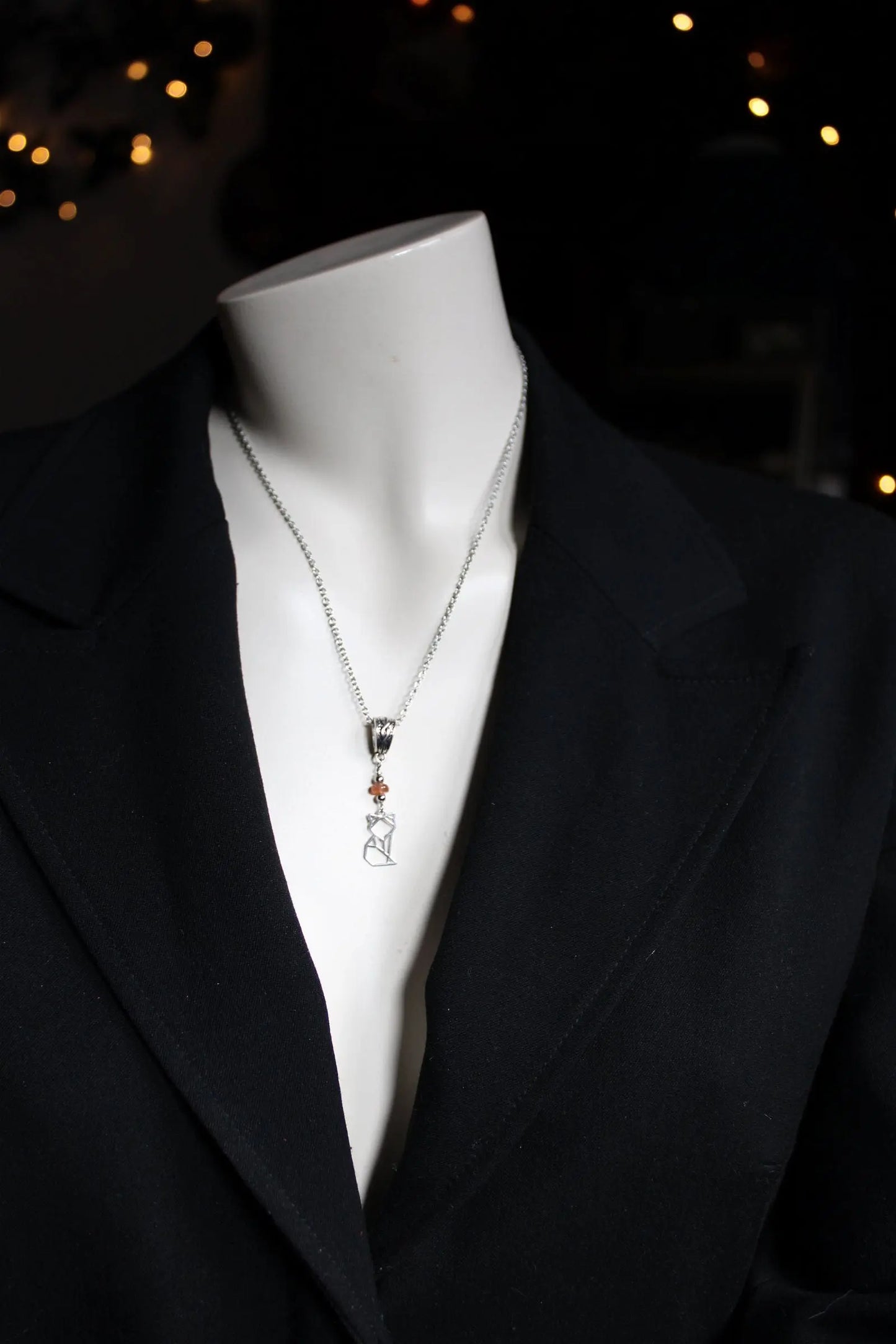 COLLECTION RENARDS Collier pierre de soleil - Aurore Lune