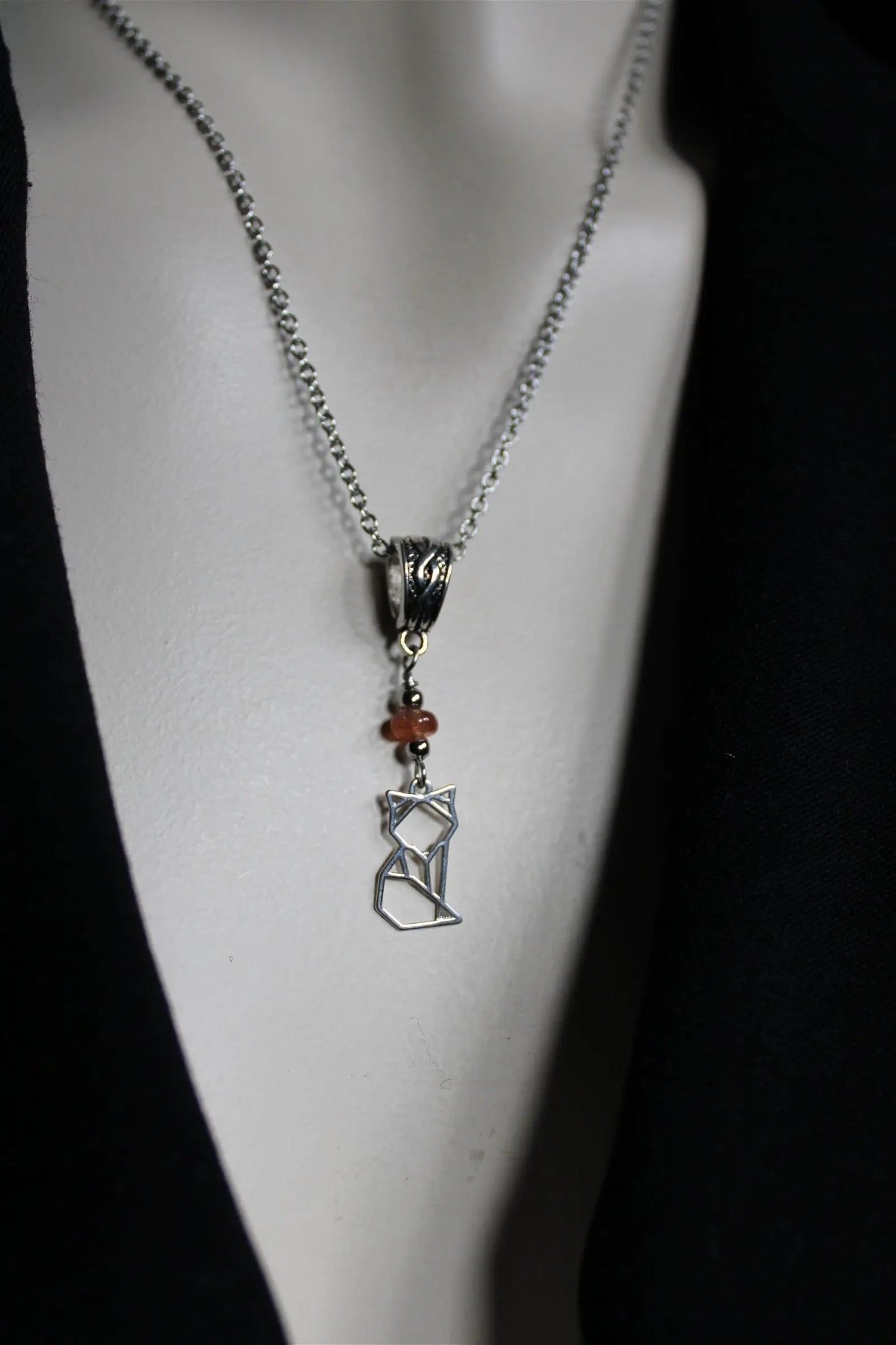 COLLECTION RENARDS Collier pierre de soleil - Aurore Lune
