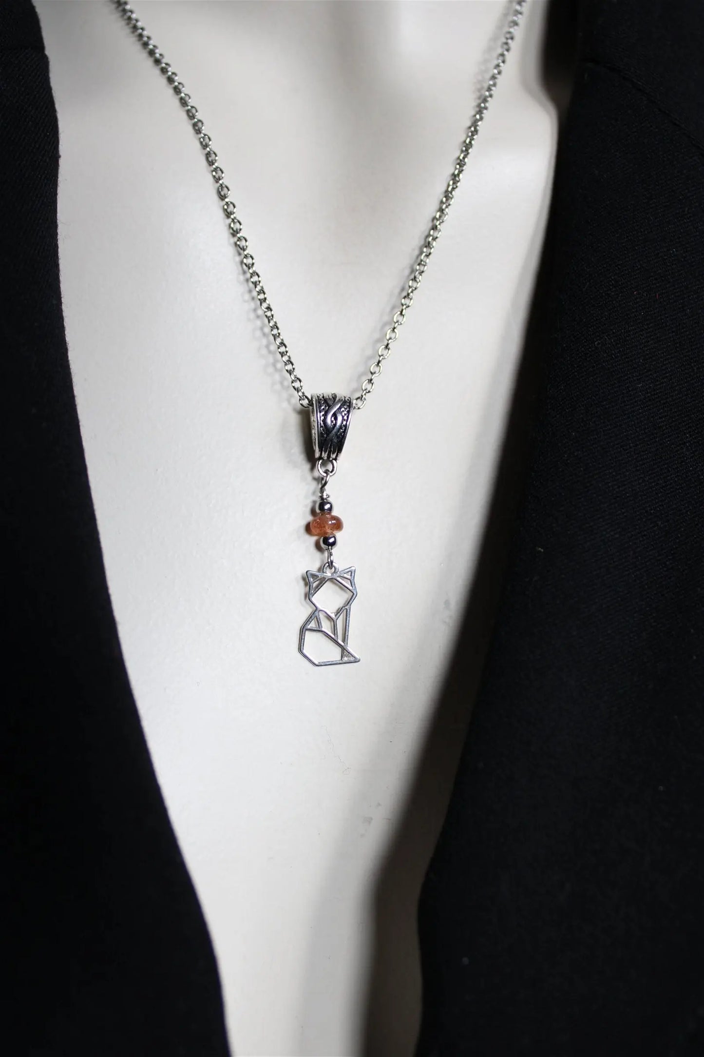 COLLECTION RENARDS Collier pierre de soleil - Aurore Lune