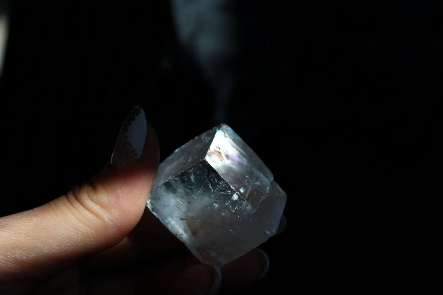 Calcite optique appelée spath d'Islande *colis* - Aurore Lune
