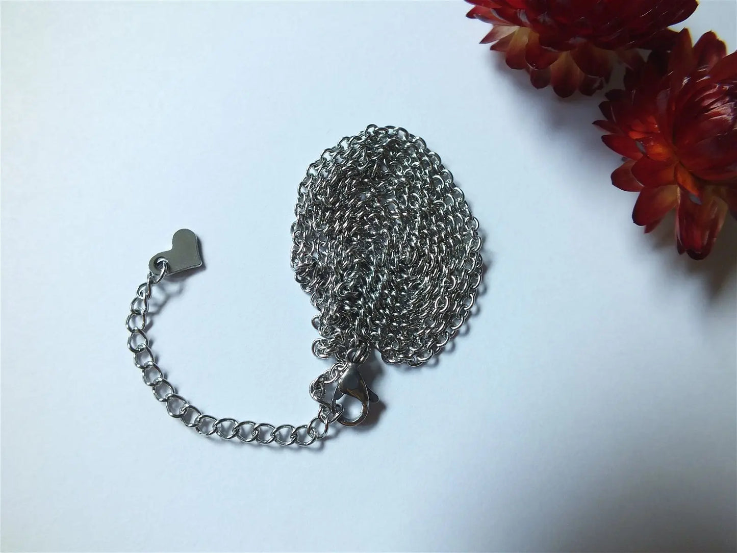 Chaîne sautoir inox 73 à 79 cm collier - Aurore Lune
