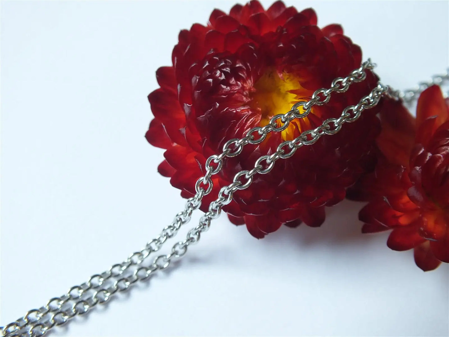 Chaîne sautoir inox 73 à 79 cm collier - Aurore Lune