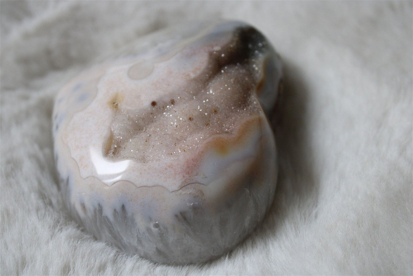 Coeur en agate - Brésil qualité + - Aurore Lune