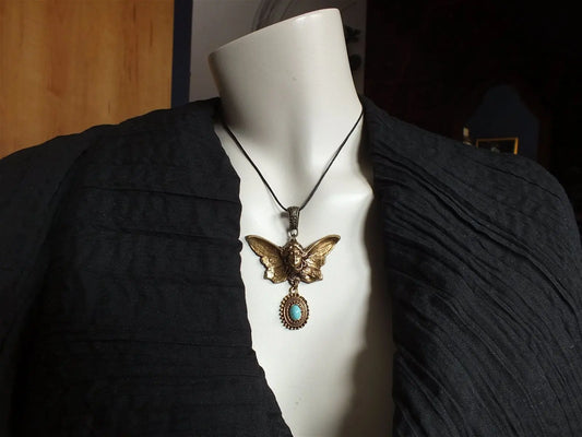 Collier IMITATION turquoise - Aurore Lune