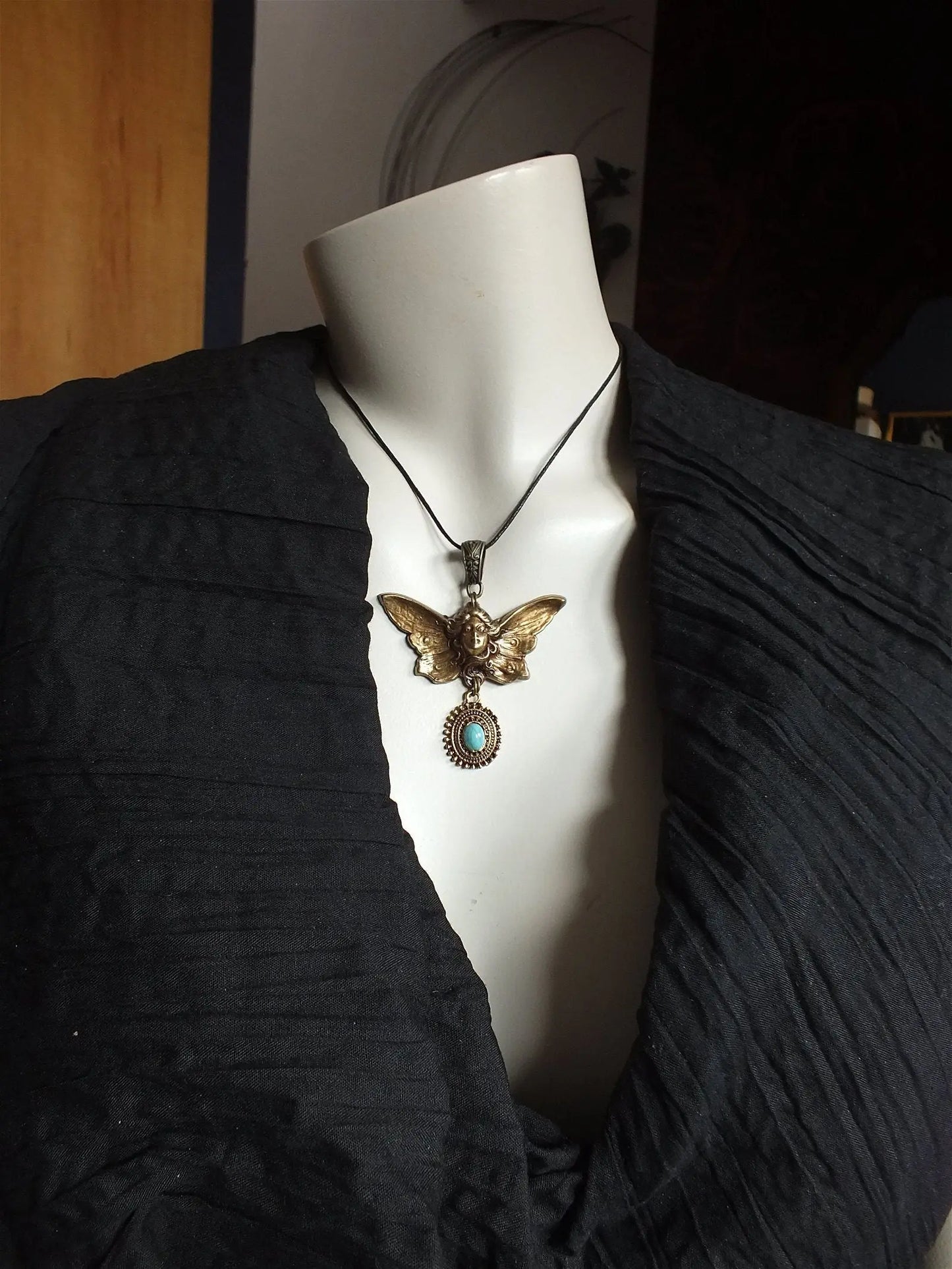 Collier IMITATION turquoise - Aurore Lune
