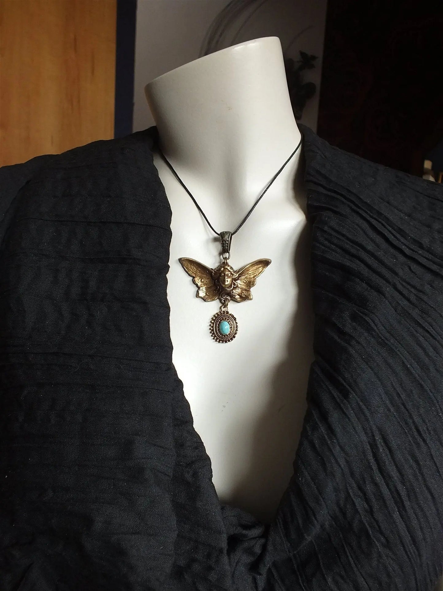 Collier IMITATION turquoise - Aurore Lune
