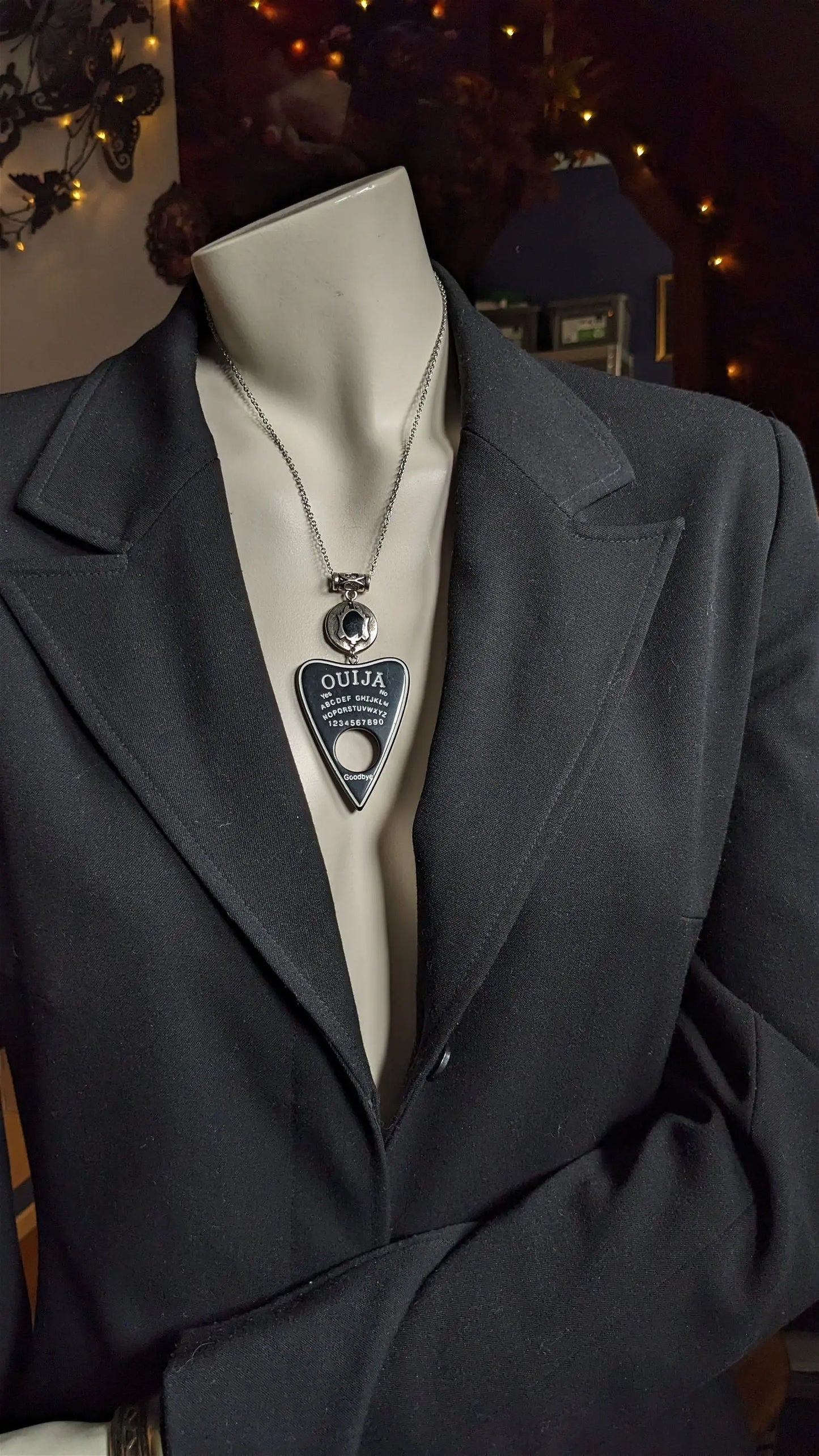 Collier Oui-ja noir - Aurore Lune