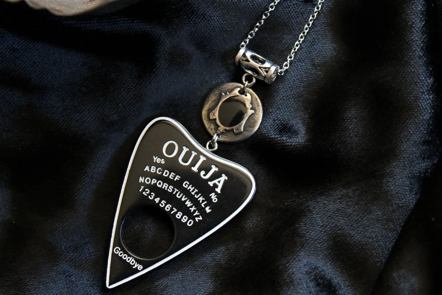 Collier Oui-ja noir - Aurore Lune