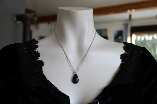 Collier avec Purpurite - Aurore Lune