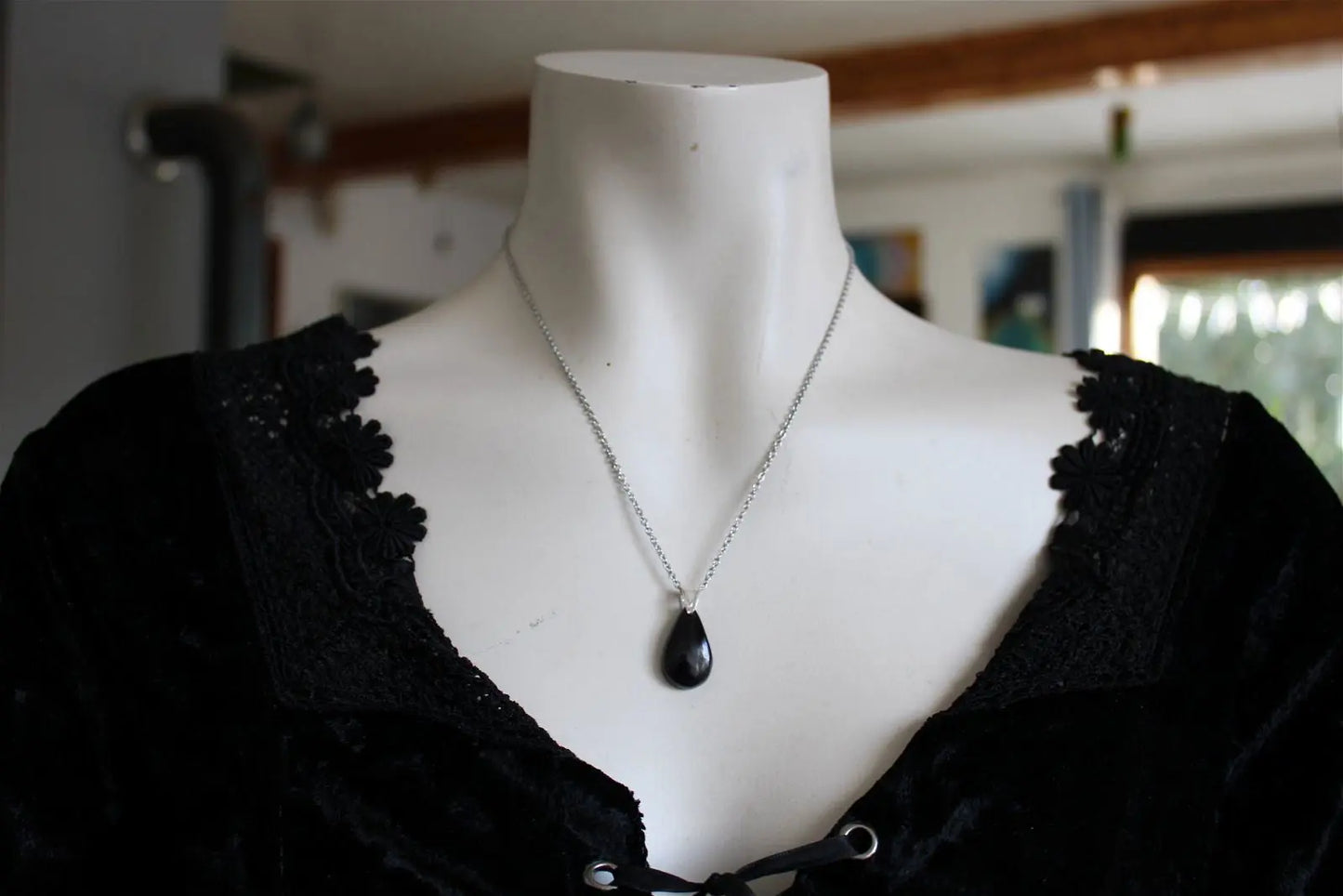 Collier avec Purpurite - Aurore Lune
