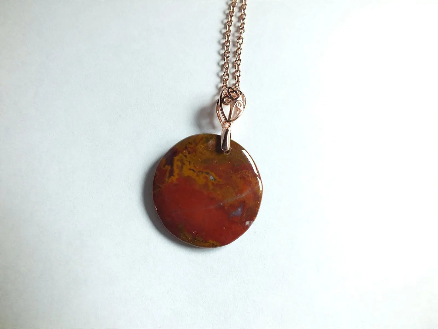 Collier avec agate hongroise - Aurore Lune