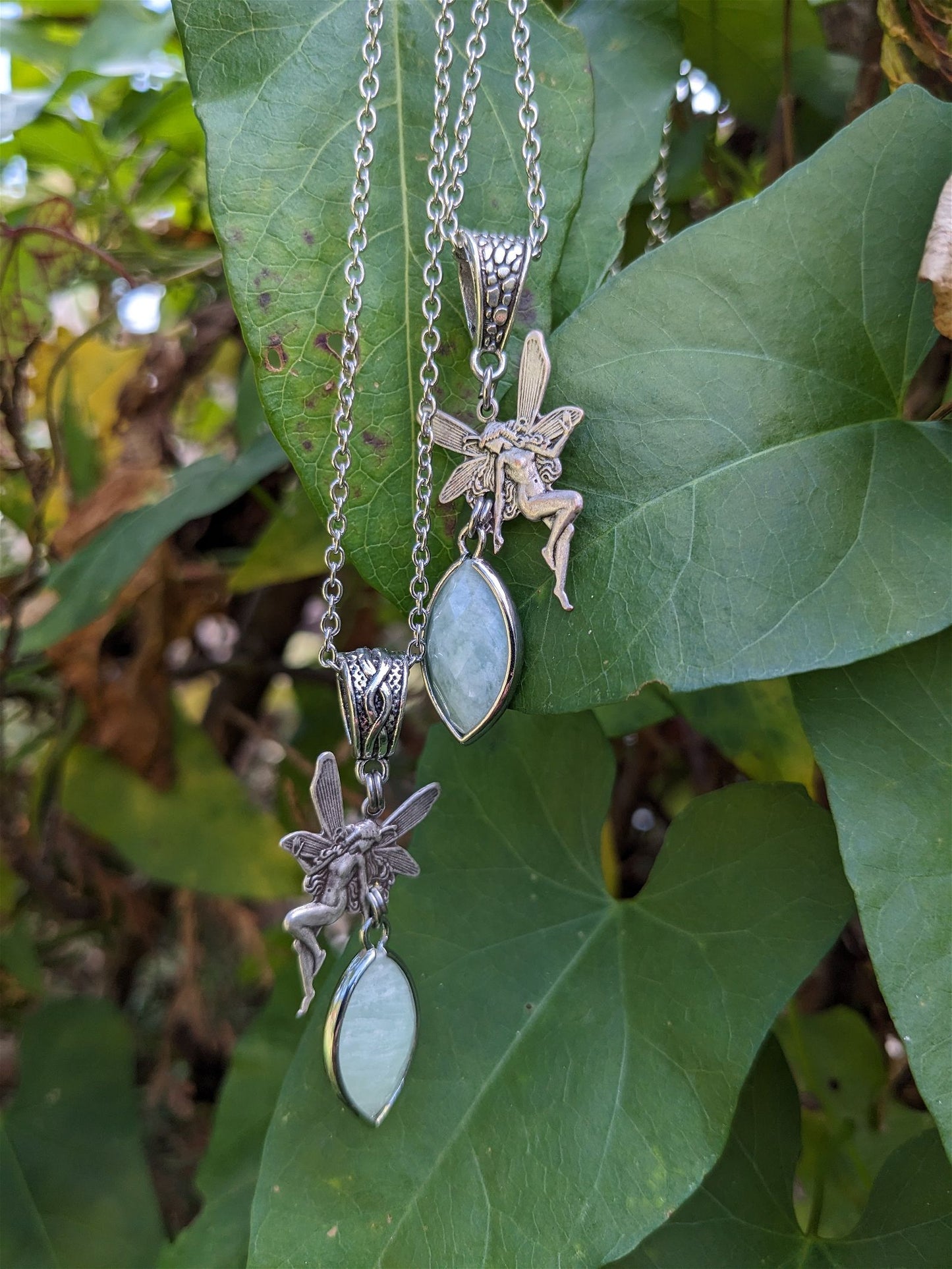 Collier avec amazonite "mon âme soeur" - Aurore Lune