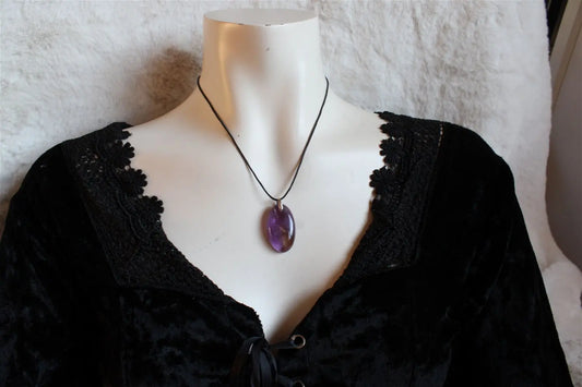 Collier avec amétrine - Aurore Lune