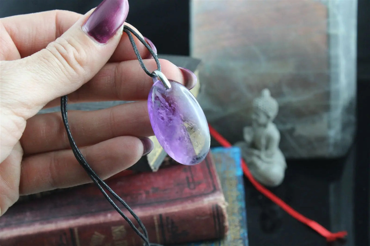 Collier avec amétrine - Aurore Lune