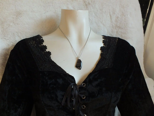 Collier avec hypersthène - Aurore Lune
