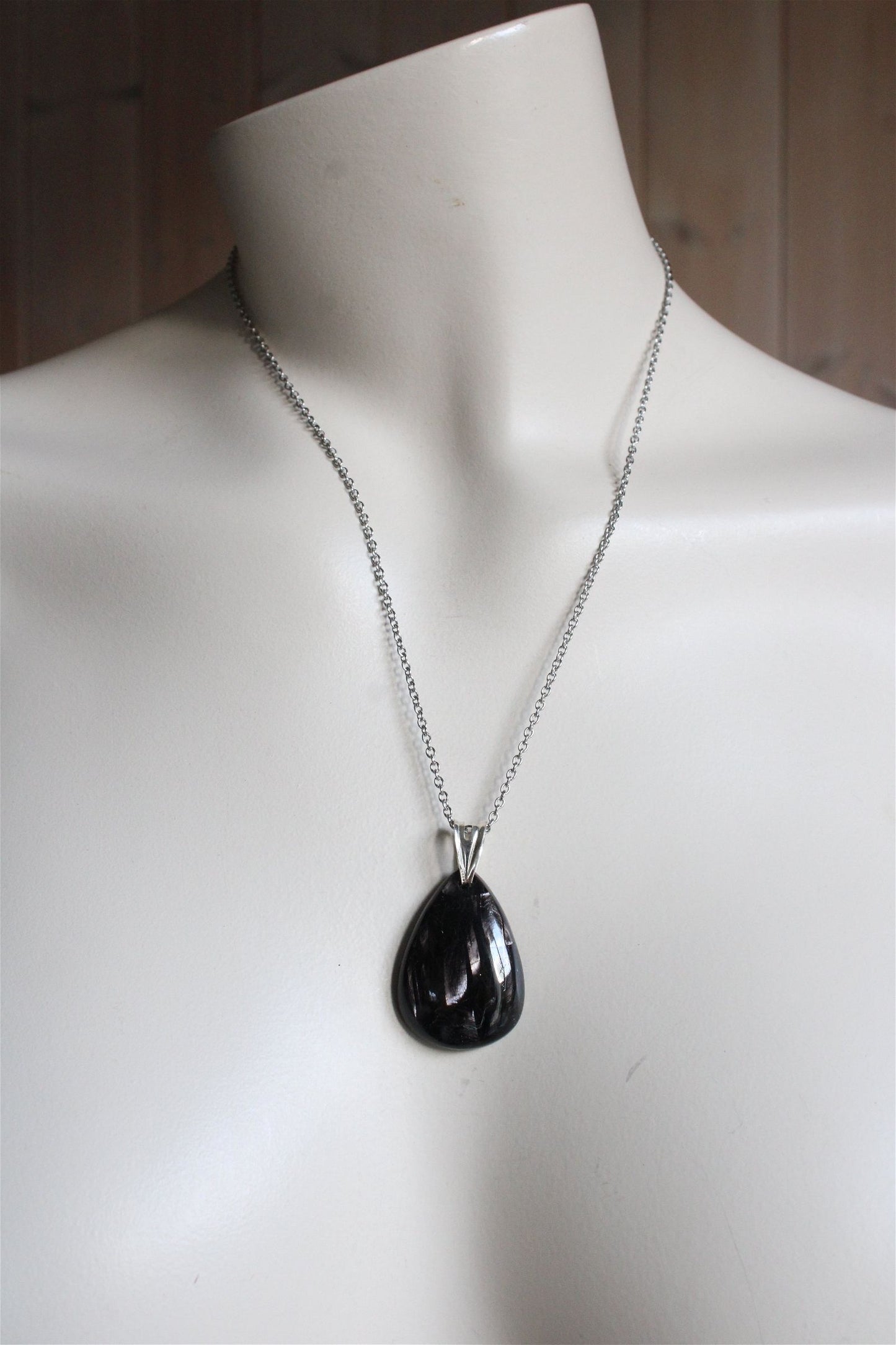Collier avec hypersthène - Aurore Lune