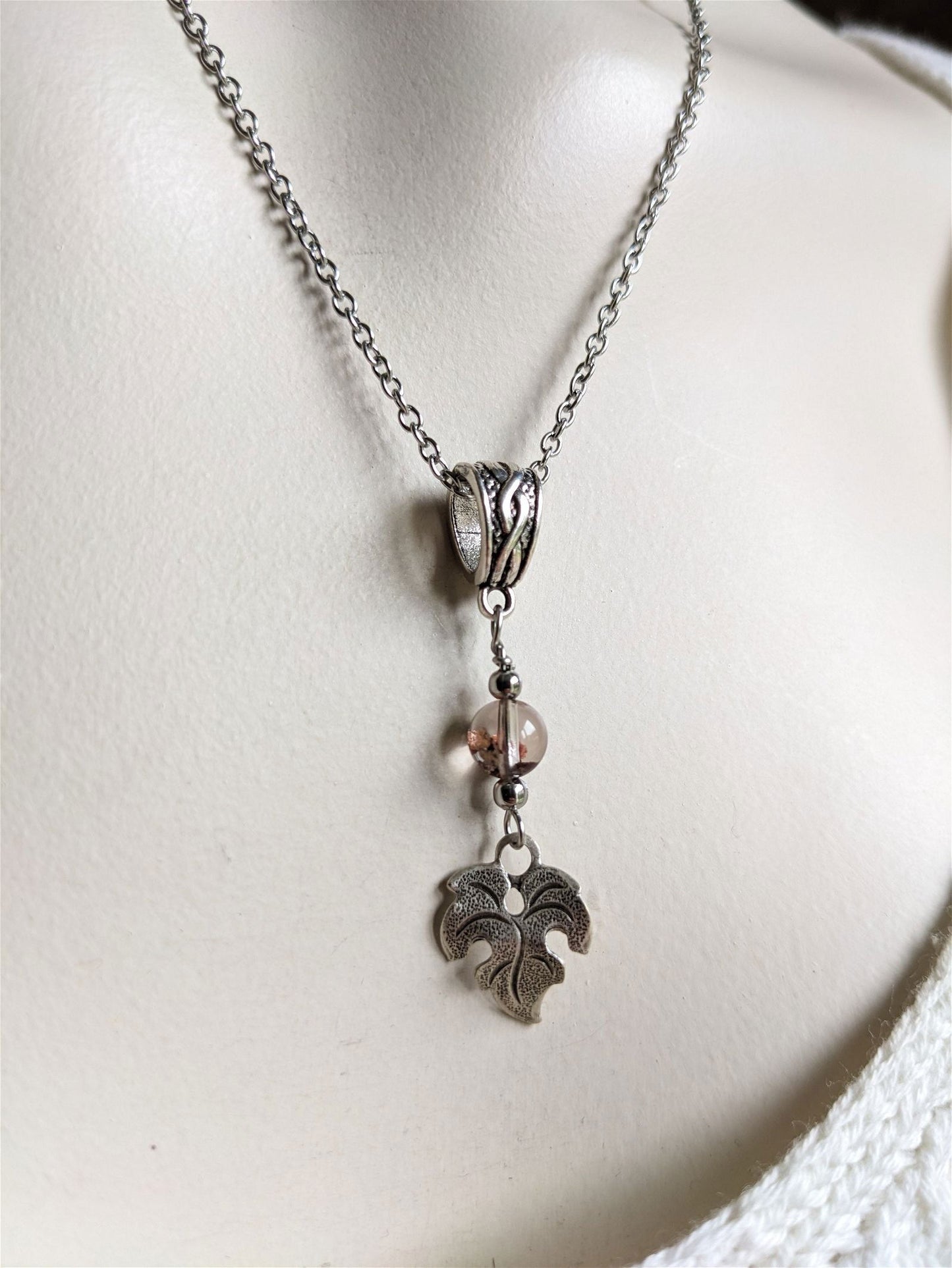 Collier avec jolie lodolite LES EPURES - Aurore Lune