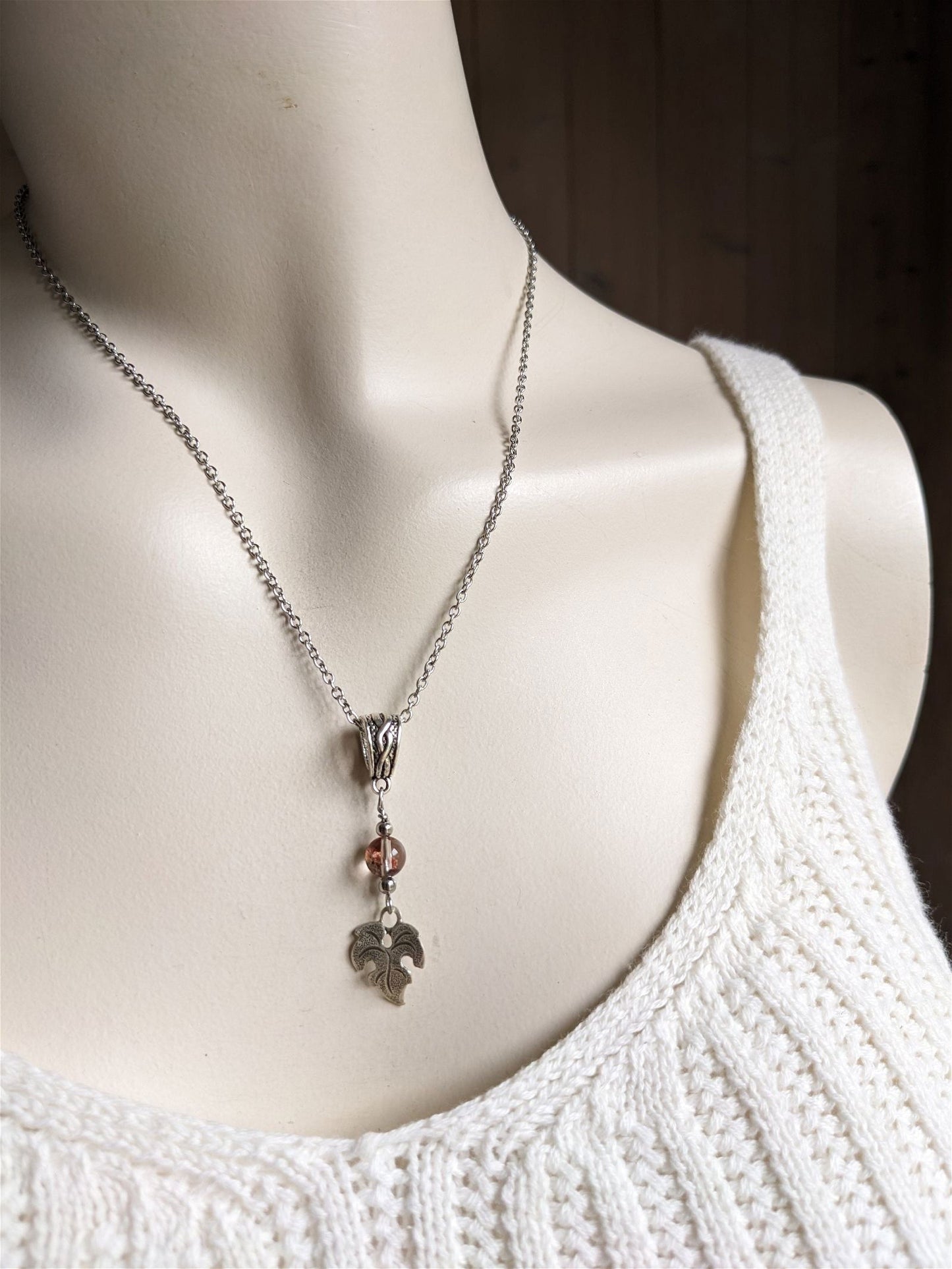 Collier avec jolie lodolite LES EPURES - Aurore Lune