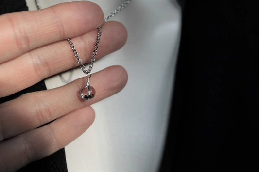 Collier avec jolie lodolite LES EPURES - Aurore Lune