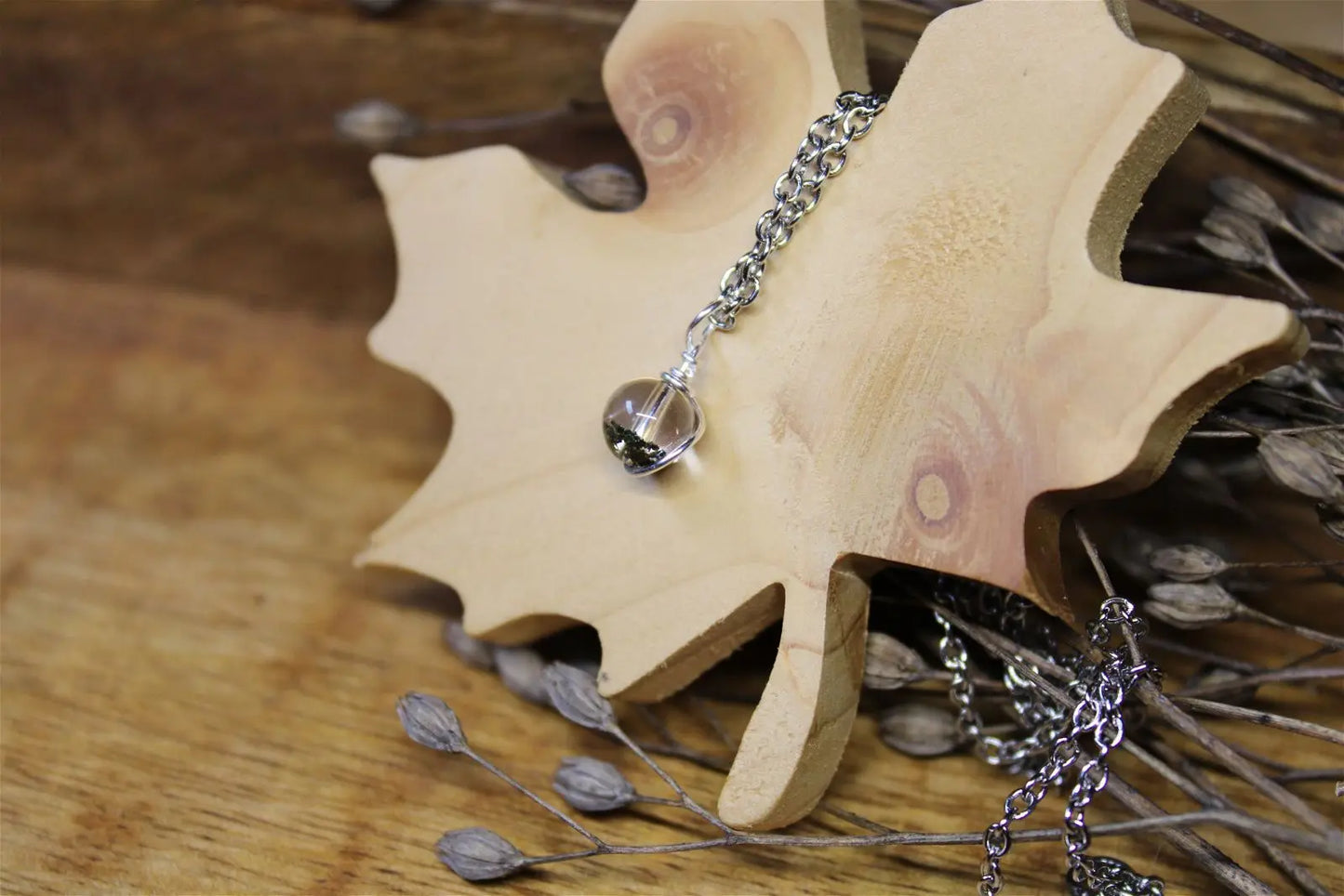 Collier avec jolie lodolite LES EPURES - Aurore Lune
