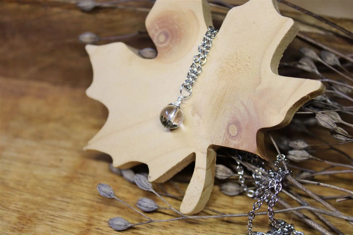 Collier avec jolie lodolite LES EPURES - Aurore Lune