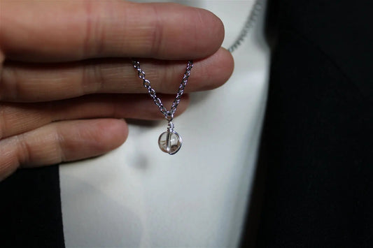 Collier avec jolie lodolite LES EPURES - Aurore Lune