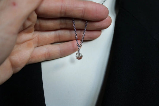 Collier avec jolie lodolite LES EPURES - Aurore Lune